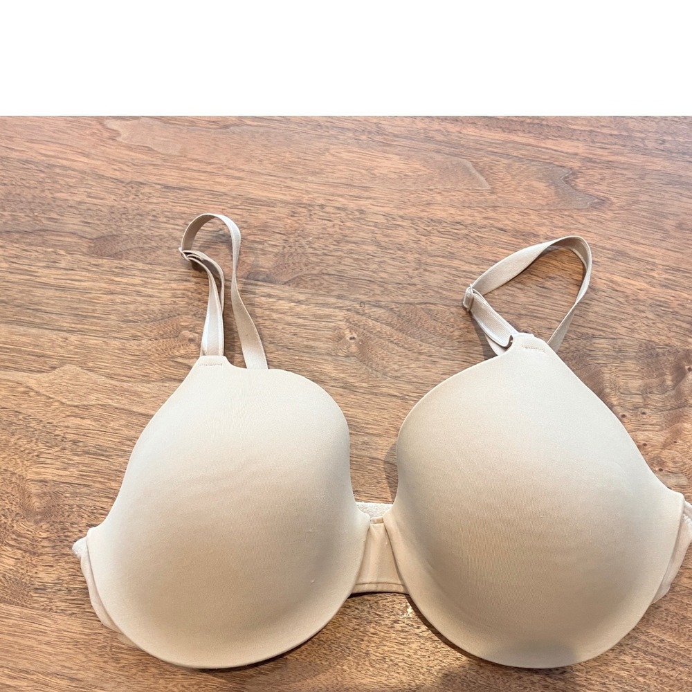 Warners 1593 This Is Not A Bra Full Coverage Underwire T-Shirt Bra Tan 36C